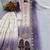Lavender&white georgette readymade suit with thread embroidery work