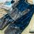 Navy silk blend readymade suit with embroidery & sequence work