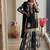 Black georgette readymade suit with embroidery & sequence work
