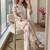 White georgette readymade suit with embroidery & sequence work