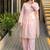 Pink Color Embroidery Work Silk Blend Salwar Suit