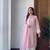 Pink Color Embroidery Work Silk Blend Salwar Suit