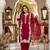 Red Color Embroidery Work Silk Blend Salwar Suit