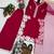 Red Color Embroidery Work Silk Blend Salwar Suit