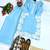 Sky Blue Color Embroidery Work Silk Blend Salwar Suit