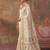 White soft silk blend printed work saree with blouse