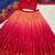 red color sequins thread work Chinon silk blend lehnga Choli Set