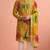Men rangoli beads & thread work kurta set