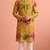 Men rangoli beads & thread work kurta set