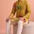 Men rangoli beads & thread work kurta set