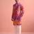 Men rangoli beads & thread work kurta set