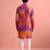Men rangoli beads & thread work kurta set