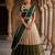 Beautiful South Indian Style Semi-Stitched Half Saree with Embroidery Work Blouse and Dupatta for Women