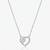 925 Sterling Silver Tree of Life CZ Heart Pendant Necklace for Women