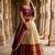 Beautiful South Indian Style Semi-Stitched Half Saree with Embroidery Work Blouse and Dupatta for Women