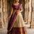 Beautiful South Indian Style Semi-Stitched Half Saree with Embroidery Work Blouse and Dupatta for Women