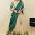 Beautiful South Indian Style Semi-Stitched Half Saree with  Blouse and Hand Work Dupatta for Women