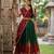 Beautiful South Indian Style Semi-Stitched Half Saree with Embroidery Work Blouse and Dupatta for Women