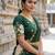 Beautiful South Indian Style Semi-Stitched Half Saree with Embroidery Work Blouse and Dupatta for Women