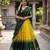 Beautiful South Indian Style Semi-Stitched Half Saree with Embroidery Work Blouse and Dupatta for Women