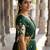 Beautiful South Indian Style Semi-Stitched Half Saree with Embroidery Work Blouse and Dupatta for Women