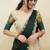 Beautiful South Indian Style Semi-Stitched Half Saree with  Blouse and Hand Work Dupatta for Women