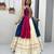 Rani Pink Khadi Cotton Mirror Work Navratri Wear Readymade Lehenga Choli