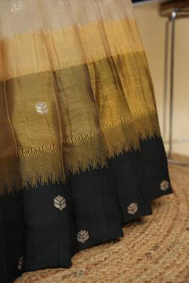 Beautiful South Indian Style Semi-Stitched Half Saree with  Blouse and Hand Work Dupatta for Women 4