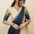 Beautiful South Indian Style Semi-Stitched Half Saree with  Blouse and Hand Work Dupatta for Women