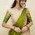 Beautiful South Indian Style Semi-Stitched Half Saree with  Blouse and Hand Work Dupatta for Women
