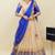 Beautiful South Indian Style Semi-Stitched Half Saree with  Blouse and Hand Work Dupatta for Women