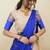 Beautiful South Indian Style Semi-Stitched Half Saree with  Blouse and Hand Work Dupatta for Women