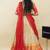 Beautiful South Indian Style Semi-Stitched Half Saree with  Blouse and Hand Work Dupatta for Women