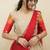 Beautiful South Indian Style Semi-Stitched Half Saree with  Blouse and Hand Work Dupatta for Women