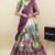 Beautiful South Indian Style Semi-Stitched Half Saree with Blouse and Dupatta for Women
