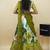 Beautiful South Indian Style Semi-Stitched Half Saree with Blouse and Dupatta for Women