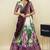 Beautiful South Indian Style Semi-Stitched Half Saree with Blouse and Dupatta for Women