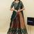 Beautiful South Indian Style Semi-Stitched Half Saree with Embroidery Work Blouse and Dupatta for Women