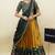 Beautiful South Indian Style Semi-Stitched Half Saree with Embroidery Work Blouse and Dupatta for Women