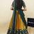 Beautiful South Indian Style Semi-Stitched Half Saree with Embroidery Work Blouse and Dupatta for Women