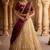 Beautiful South Indian Style Semi-stitched Half Saree with Embroidery Work Blouse and Dupatta for Women