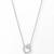 925 Sterling Silver Double CZ Open  Heart Pendant Necklace Set  for Women