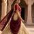 Beautiful South Indian Style Semi-stitched Half Saree with Embroidery Work Blouse and Dupatta for Women