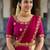 Beautiful South Indian Style Semi-stitched Half Saree with Embroidery Work Blouse and Dupatta for Women
