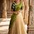 Beautiful South Indian Style Semi-stitched Half Saree with Embroidery Work Blouse and Dupatta for Women