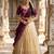 Beautiful South Indian Style Semi-stitched Half Saree with Embroidery Work Blouse and Dupatta for Women