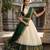 Beautiful South Indian Style Semi-Stitched Half Saree with Blouse and Dupatta for Women