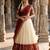 Beautiful South Indian Style Semi-Stitched Half Saree with Blouse and Dupatta for Women
