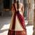 Beautiful South Indian Style Semi-Stitched Half Saree with Blouse and Dupatta for Women
