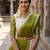 Beautiful South Indian Style Semi-Stitched Half Saree with Blouse and Dupatta for Women